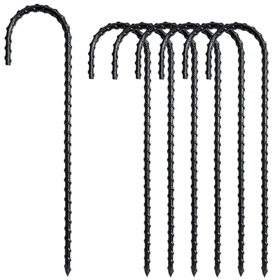 Imagen del producto de Anclajes de acero macizo de 30 cm, juego de 6 unidades
