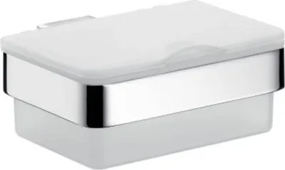 Produktbild von EMCO Tissuebox LOFT Kunststoffbehälter mit Deckel chrom 053900101