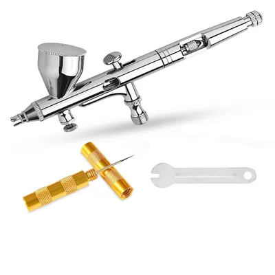 Produktbild von JUNIERS Airbrush Pistole AG-280 – Double-Action Airbrush Set für Profi-Feinarbeiten, Modellbau, Nail Art & kreative Hobbyprojekte