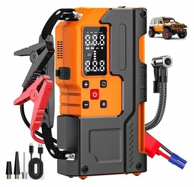 Obrázok produktu pre INF Výkonný autostartér s kompresorom powerbankou 10000mAh 120W prenosný