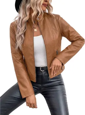 Productafbeelding van Currero Leren Jas Dames Beige XXL
