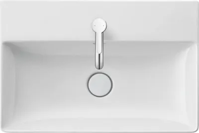 Obrázok produktu pre Duravit Duravit umývadlo DURASQUARE COMPACT o ÜL m HLB 600x400mm 1 HL biela