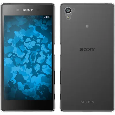 A front and back view of a Sony Xperia Z5 smartphone.