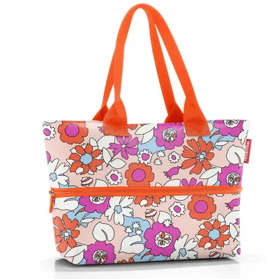 Produktbild von reisenthel shopper e1, Einkaufstasche, Tragetasche, Tasche, Polyestergewebe, Florist Peach, 12 L, RJ3078