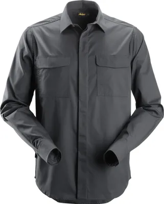 Produktbild von Snickers Service langarm Shirt Stahlgrau-XL