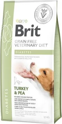 Zdjęcie produktu dla Brit Grain Free Veterinary Diet Dog Diabetes Indyk Z Groszkiem 12kg