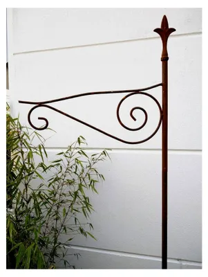 Produktbild von Edelrost Metall Gartenstab für Blumenampel und Laternen