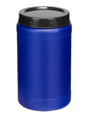 Produktbild von Garronda 2L Plastikfass Behälter mit Deckel Weithalsfass BPA-frei GD-0085, Blau