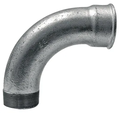 Image de 1 - Coude galvanisé à 90°, 1 pouce x 1 pouce