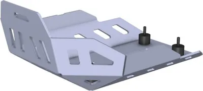 Produktbild von Unterfahrschutz 4mm Aluminium für Boden und Motorseiten, kompatibel mit Hauptständer