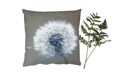Produktbild von MuchoWow® Zierkissen Sofakissen Wohnzimmer Dekokissen 50x50 cm Löwenzahn - Blume - Pflanze - Komfort - Sofakissen