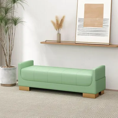 Immagine prodotto di Panca imbottita, verde, 100 cm