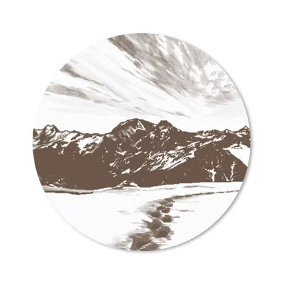 Produktbild von MuchoWow® Mauspad Mousepad Berg - Meer - Strand 40x40 cm - Mousepads - Maus Mat - Pad - Mausunterlage - Schreibtisch Accessoires