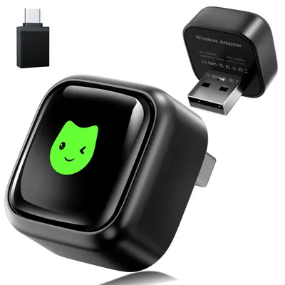 Drahtloser CarPlay-Adapter, 2-in-1, USB & Type-C, Plug & Play, Mini