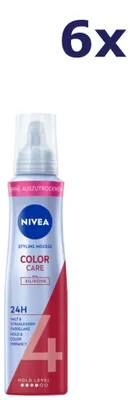 Produktbild von 6x Nivea Colour Protect Haarstyling-Mousse 150 ml