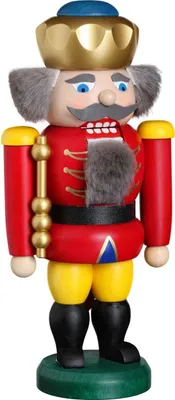 Produktbild von König rot (20cm) Nussknacker von Seiffener Volkskunst