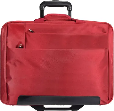 Produktbild von Multifunktion Rollen Businesstrolley Aktenkoffer Laptop Trolley Rot Bowatex