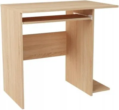 Produktbild von B5 SONOMA Schreibtisch, Tastaturablage, links, rechts