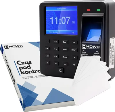 Obrázek produktu pro Zařízení pro záznam času s kartou RFID a klíčenkou + 15 karet RFID 125 kHz + EBOOK "Čas pod kontrolou"