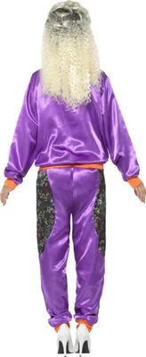 Immagine prodotto di Costume da jogging retrò da donna viola - S