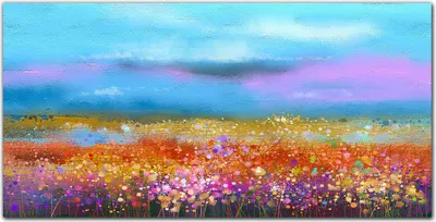 Produktbild von Coloray Bild aus Acryl 100 cm x 50 cm - Wanddekoration Küche Acrylblock mit Bild Dekoration Wohnzimmer Gehärtetes Acryl - Blumen