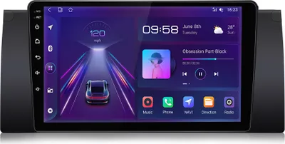 Produktbild von 9 "Android13 Autorádio pre BMW E39 radu 5 GPS Navi BT WIFI RDS DAB 2+64G 4Core SWC