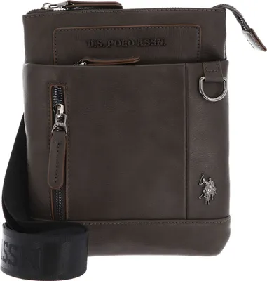 Produktbild von U.S. POLO ASSN. Umhängetasche Cambridge Flat Crossbody Bag Dark / Taupe dunkelbraun