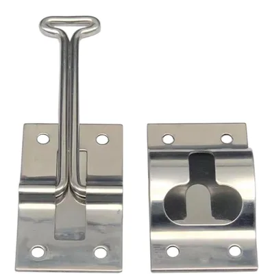 Obrázek produktu pro Nerezový dveřní závorník pro obytné vozy, 10,2 cm, pro přístup do přívěsu, robustní.