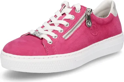Produktbild von Rieker Damen Sneaker Leder MemoSoft Reißverschluss L59L1, Größe:39 EU, Farbe:Pink