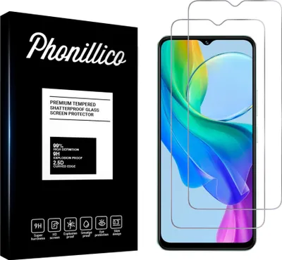 Zdjęcie produktu dla Szkło hartowane do Vivo Y03 [2 sztuki] Folia ochronna na ekran odporna na zarysowania Phonillico®