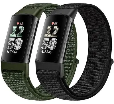 Zdjęcie produktu dla Opaska nylonowa do fitbit charge 6 5 sportowa dla kobiet