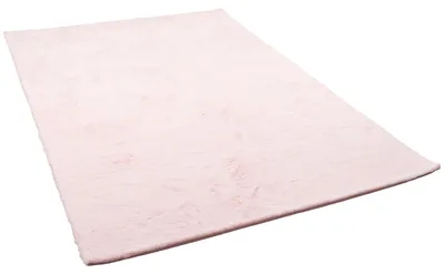 Produktbild von Luxus Super Soft Kunstfell Teppich Plush Pastell Einfarbig, Größe:120x170 cm, Farbe:Rosa