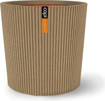 Produktbild von Capi Europe - Gefäß konisch Groove NL - Beige - 45x41 - KGVBE613