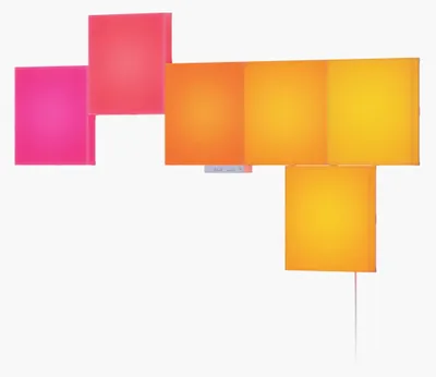 Produktbild von Nanoleaf Blocks Smarter Kit - Licht-Panel - LED - 3 W - RGBW-Licht - 1200-6500 K - Quadrat (Packung mit 6)