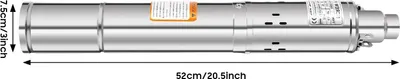 Image de Pompe submersible, pompe à vis, haut rendement, 250 W, UE