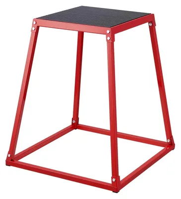 Obrázek produktu pro Plyo Box – skokanská bedna 76 cm – ocelový rám – protiskluzový povrch – pro domácí trénink a kardio – stabilní plošina