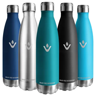 Thermo-Trinkflasche 1000 ml, Edelstahl, auslaufsicher, BPA-frei