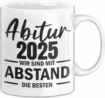 Produktbild von Trendation - Abitur 2022 Bestanden Geschenk Tasse Mit Abstand Geschenkidee Bestandenes Abi (Weiß)