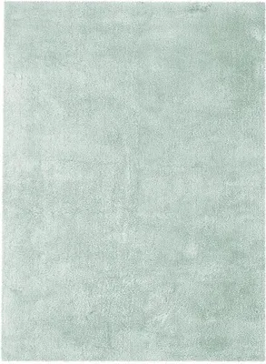 Produktbild von Qiyano Teppich für Schlafzimmer flauschig uni Kurzflor Wohnzimmer türkis, 120 x 170 cm