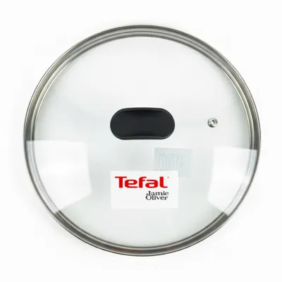 Produktbild von Tefal Jamie Oliver Glasdeckel 24 cm – Glasdeckel für Töpfe und Pfannen, Dampföffnung, hitzebeständig bis 260 °C, Jamie Oliver Topfdeckel Deckel