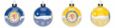 Produktbild von Eintracht Braunschweig Weihnachtskugeln 4er-Set