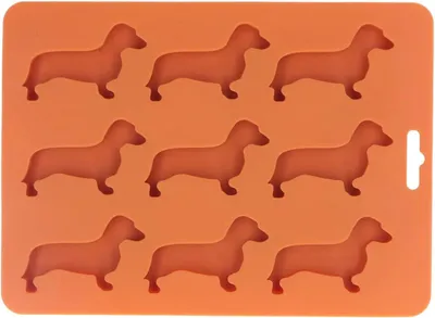 Productafbeelding van Siliconen Teckel Hondvormige Ijsbakjes - Chocolade Bakvorm Bpa-vrij voor Chocolade Kleurpotloden Kaarsen Fondant Yoghurt Taart Decoratie