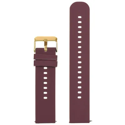Obrázek produktu pro Gumový pásek pro hodinky U27 - fialový/zlatý - 22 mm
