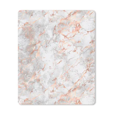 Produktbild von MuchoWow® Mauspad Mousepad Roségold - Marmor - Weiß - Gemustert 30x40 cm - Mousepads - Maus Mat - Pad - Mausunterlage - Mausmatten