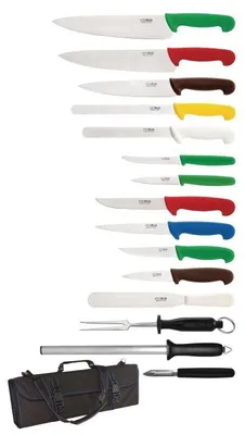 Image de Ensemble de Couteaux Professionnel - 15 Pièces - Hygiplas