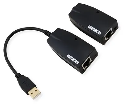 Zdjęcie produktu dla VALUE 12.99.1123, USB-A, RJ-45, USB-A, RJ-45, 0,15 m, Czarny