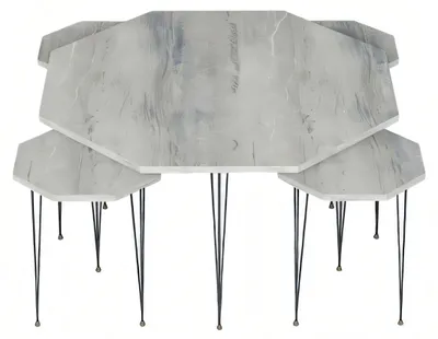 Immagine prodotto di Tavolino moderno in legno grigio con tavolino