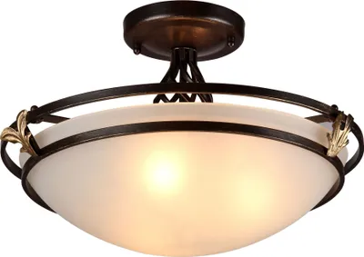 Zdjęcie produktu dla Lampa sufitowa, antyczny brąz, metal, D 48 cm