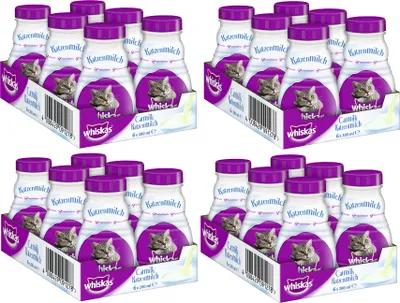 Produktbild von WHISKAS® Katzenmilch 4 x 6 x 200ml