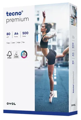 Imagen del producto de inapa 2100011497 Papel de copia tecno® premium - A4, 80 g/m², blanco, 500 hojas